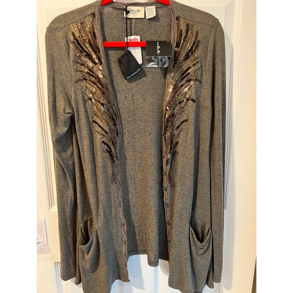Miss Me Cardigan with sequin NWT